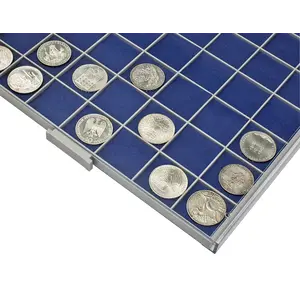 BEBA Maxi, Vilt - Blauw - 81 vaks indeling (29,6 x 29,6 mm.)