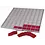 BEBA Maxi, Feutre - Rouge - 16 compartiments (68 x 68 mm.)