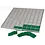 Safe BEBA -Maxi Feutre vert, 100 compartiments 26,5 x 26,5 mm.