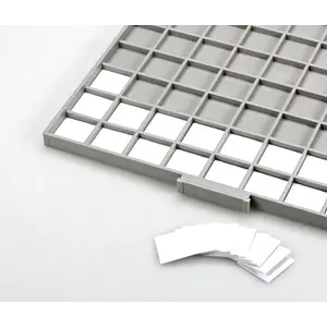 BEBA Maxi, Lade 9 mm. hoog - incl. stapelbaar frame (transp.) - 1 vaks indeling (283 x 283 mm.)