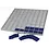 BEBA Maxi, Feutre - Bleu - 1 compartiment - 283 x 283 mm.