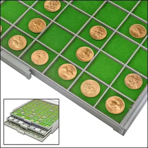 BEBA Maxi, Lade 9 mm. hoog - 1 vaks indeling (283 x 283 mm.) Grijs - afm: 283 x 283 mm.