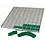 BEBA Maxi, Cadre de tiroir convient pour: 1 tiroir de 9 mm. de haut - Transparent - dim: 300 x 393 x 19 mm.