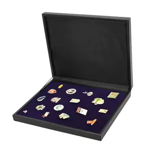 Presentation case, Nova Deluxe UNO - suitable for Pins - Black - dim: 245 x 200 x 35 mm.
