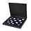 Presentation case, Nova Deluxe UNO - suitable for Pins - Black - dim: 245 x 200 x 35 mm.