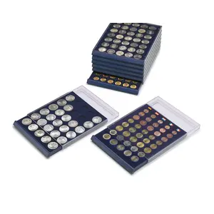 Élément d'empilage, Nova Standard - Compartiment dim: 19 x 19 mm. (63 pcs.) Bleu foncé - dim: 245 x 200 x 35 mm.