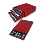 Safe, Stacking element, Nova Exquiste - compartment dim: 27x27 mm. (35 pcs.)  Mahogany color - dim: 245x200x35 mm. ■ per pc.