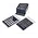 Safe, Élément d'empilage, Nova Standard - Compartiment dim: 45x45 mm. (12 pcs.)  Bleu foncé - dim: 245x200x35 mm. ■ par pc.