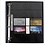 Compact A4, Feuilles (4 anneaux ) 5 x 2 compartiments (90 x 56 mm.) Transparent - dim: 210 x 255 mm.