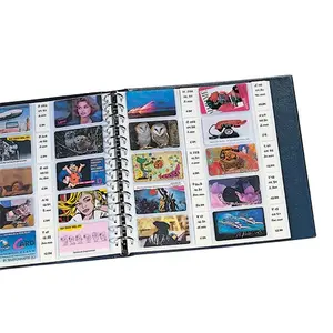 Favorit, Blätter (14 Ringe) 5 x 2er Einteilung (87 x 57 mm.) inkl. Etiketten - Transparent - Abm: 270 x 297 mm.
