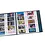 Favorit, Blätter (14 Ringe) 5 x 2er Einteilung (87 x 57 mm.) inkl. Etiketten - Transparent - Abm: 270 x 297 mm.