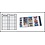 Favorit, Blätter (14 Ringe) 5 x 2er Einteilung (87 x 57 mm.) inkl. Etiketten - Transparent - Abm: 270 x 297 mm.