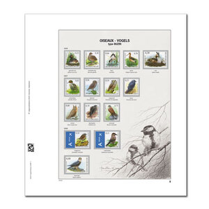 Vordruckblatt N°: Buzin  3 - Belgien - Blatt für Buzin-Briefmarken - Zeitraum: 1994-1997 - Davo, DeLuxe Vordruckblätter