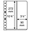 Einsteckblätter, Völlig transparent - 2 Fächer vertikal, Vario - Typ 2.VC - 4 Ringe - Fach abm: 90x272 mm.