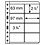 Feuilles de pochettes, Entièrement transparent - 4x2 pochettes horizontale, Vario - type 4.VC - 4 Anneaux - Dim. Du pochette: 97x63 mm.