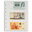 Insert sheets, Fully transparent - 3 compartments horizontal, Grande - type 3.C - 4 Rings - Pocket dim: 216x98 mm.