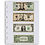 Insert sheets, Fully transparent - 4 compartments horizontal, Grande - type 4.C - 4 Rings - Pocket dim: 216x72 mm.