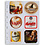 Einsteckblätter, Völlig transparent - 3X2 Fächer horizontal, Grande - Typ 3/2C - 4 Ringe - Fach abm: 106x98 mm.