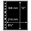 Insert sheets, Black 2-sided use - 1 compartment horizontal, Grande - type 1.S - 4 Rings - Pocket dim: 216x306 mm.