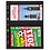 Feuilles de pochettes, Noir Utilisation des 2 côtés - 2 pochettes horizontale, Grande - type 2.S - 4 Anneaux - Dim. Du pochette: 216x150 mm.