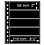 Insert sheets, Black 2-sided use - 5 compartments horizontal, Grande - type 5.S - 4 Rings - Pocket dim: 216x56 mm.