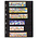 Feuilles de pochettes, Noir Utilisation des 2 côtés - 6 pochettes horizontale - LEUCHTTURM, Grande - type 6.S - 4 Anneaux - Dim. du pochette: 216x46 mm. ■ par 5 pièces.