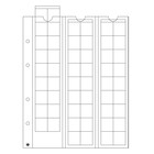 Leuchtturm, Optima, Feuilles (4 anneaux)  pour pcs Ø 20 mm. (54 pcs.)  Transparent - dim: 202x252 mm. ■ par 5 pcs.