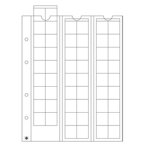 Leuchtturm, Optima coin sheets, 54 coins