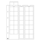 Leuchtturm, Optima, Sheets (4 rings)  for coins Ø 27 mm. (35 pcs.)  Transparent - dim: 202x252 mm. ■ per 5 pcs.