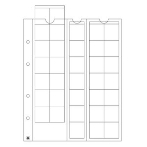 Leuchtturm, Optima coin sheets, 35 coins