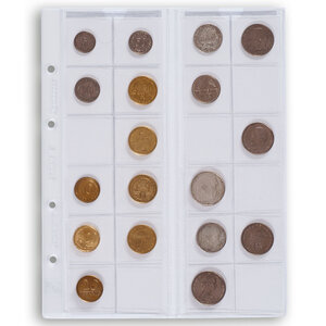 Leuchtturm, Optima coin sheets, 24 coins