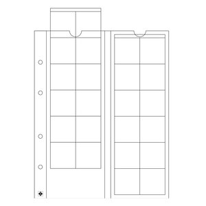 Leuchtturm, feuilles à monnaie Optima, 24 pièces