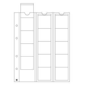 Leuchtturm, feuilles à monnaie Optima, 15 pièces
