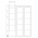 Leuchtturm, Optima, Blätter (4 Ringe)  für Münzen Ø 42 mm. (15 Stk.)  Transparent - Abm: 202x252 mm. ■ pro 5 Stk.
