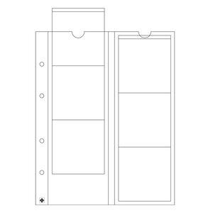 Leuchtturm, feuilles à monnaie Optima, 6 pièces