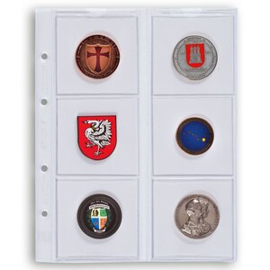 Leuchtturm, feuilles à monnaie Optima, 6 pièces