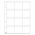 Leuchtturm, Optima, Feuilles (4 anneaux)  Étuis à monnaie 50x50 mm. (12 pcs.)  Transparent - dim: 202x252 mm. ■ par 5 pcs.