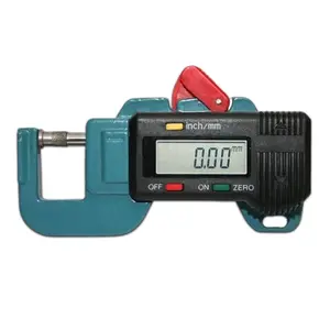 Digital thickness gauge, precision 1/100 mm.