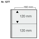 Safe, Artline, Blätter (4 Ringe)  2er Einteilung (180x120 mm.)  Transparent - Abm: 205x260 mm. ■ pro 5 Stk.