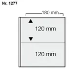 Safe, Artline, Feuilles (4 anneaux)  2 compartiments (180x120 mm.)  Transparent - dim: 205x260 mm. ■ par 5 pcs.
