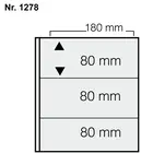Safe, Artline, Blätter (4 Ringe)  3er Einteilung (180x80 mm.)  Transparent - Abm: 205x260 mm. ■ pro 5 Stk.