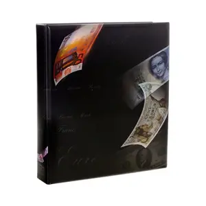 Artline, Album (4 rings) geschikt voor Bankbiljetten - incl. 8 bladen - Designprint - afm: 240 x 275 x 45 mm.