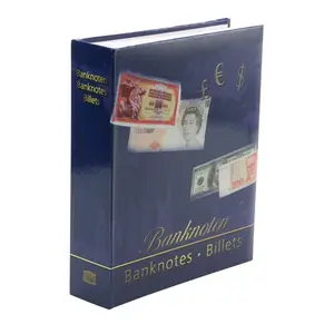 Album (relié) convient pour: Billets de banque - avec 50 feuilles - Conceptionimpression - dim: 290 x 325 x 60 mm.