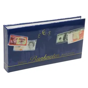 Album (bound) suitable for Banknotes - with 24 sheets - Designprint - dim: 290 x 325 x 60 mm.