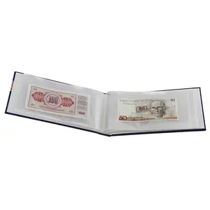 Album (gebonden) geschikt voor Bankbiljetten - met 24 bladen - Designprint - afm: 290 x 325 x 60 mm.