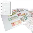 Safe, FC, Blätter (4 Ringe)  3er Einteilung (215x97 mm.)  geeignet für Banknoten - Transparent - Abm: 230x305 mm. ■ pro 15 Stk.