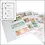 FC, Sheets (4 rings) 3 compartments (215 x 97 mm.) suitable for Banknotes - Transparent - dim: 230 x 305 mm.