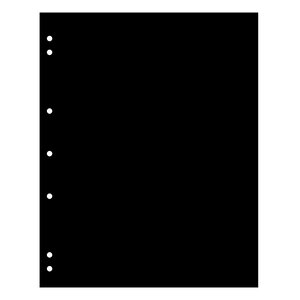 Interleaves - model: NUMIS (4 rings) Black - dim: 186 x 223 mm.