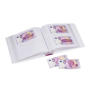 Souvenir Banknotes, Album (bound) Suitable for 200 bills, with 50 sheets - Designprint - dim: 220 x 220 x 50 mm.