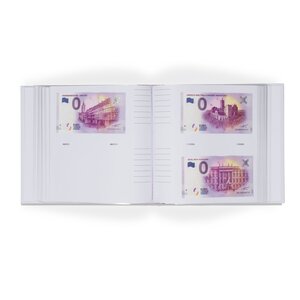 Souvenir Banknotes, Album (bound) Suitable for 200 bills, with 50 sheets - Designprint - dim: 220 x 220 x 50 mm.